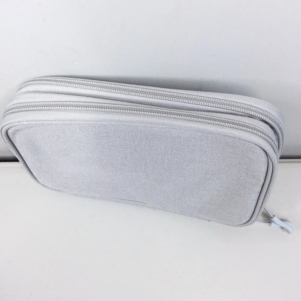 Electronics Travel Organizer Bag portable Cable Cord Tech Organizer Pouch Gray